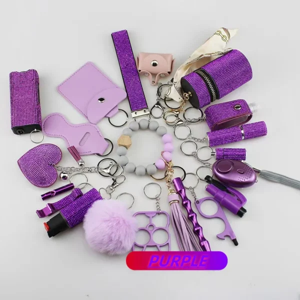Diamond 21 Pcs Keychain Set For Women And Kids - Image 5