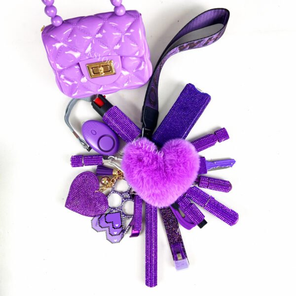 Diamond 17 Pcs Keychain Set For Women And Kids - Image 6
