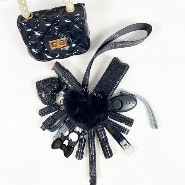 Diamond 17 Pcs Keychain Set For Women And Kids - Image 7