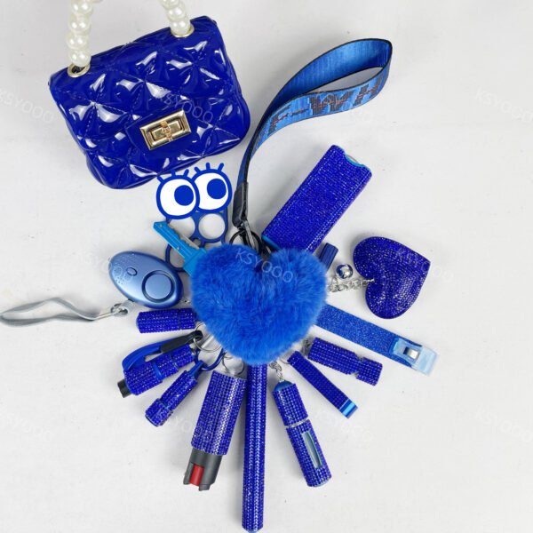 Diamond 17 Pcs Keychain Set For Women And Kids - Image 9