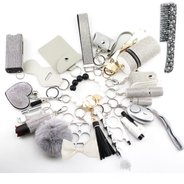 Diamond 21 Pcs Keychain Set For Women And Kids - Image 10