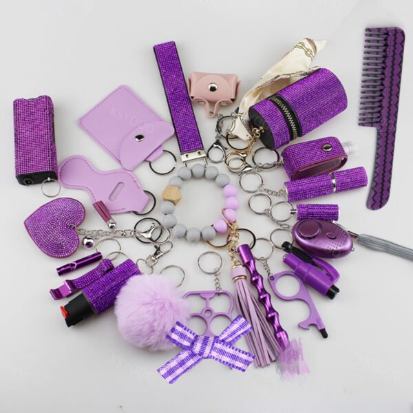 Diamond 21 Pcs Keychain Set For Women And Kids - Image 4