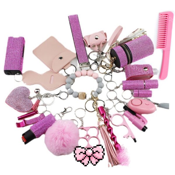 Diamond 21 Pcs Keychain Set For Women And Kids - Image 8