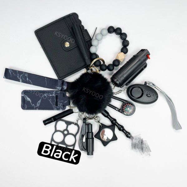 13pcs Keychain Sets With Wristlet Bracelet Wallet, Locator For Kids - Image 3