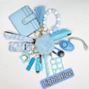 13pcs Keychain Sets With Wristlet Bracelet Wallet, Locator For Kids