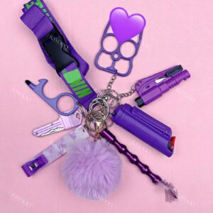 9 Pcs Keychain Set For Women And Kids
