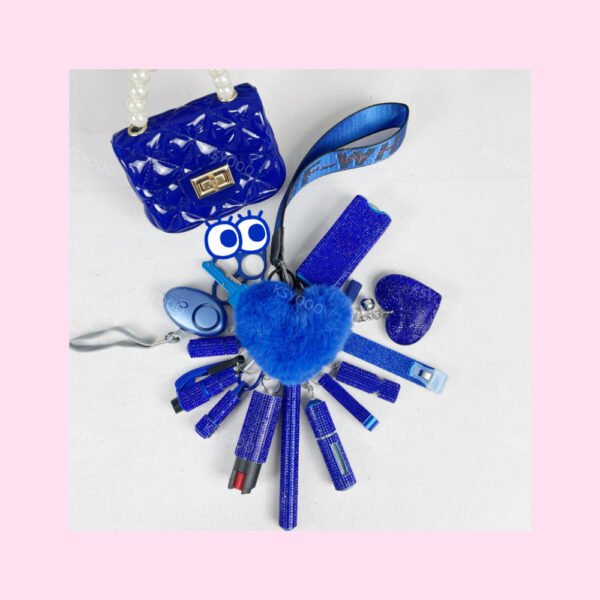 Diamond 17 Pcs Keychain Set For Women And Kids