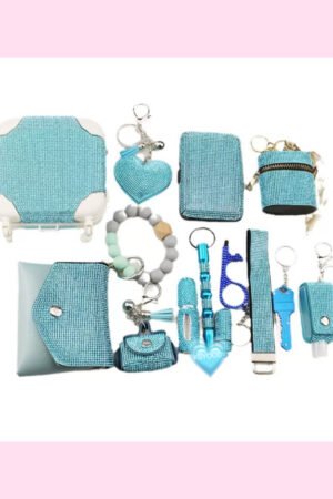14 pcs Diamond keychain set