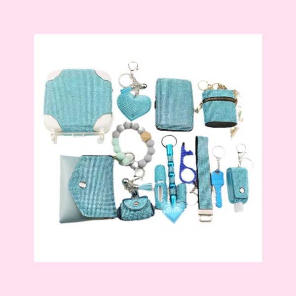 14 pcs Diamond keychain set