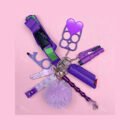 9 Pcs Keychain Set For Women And Kids