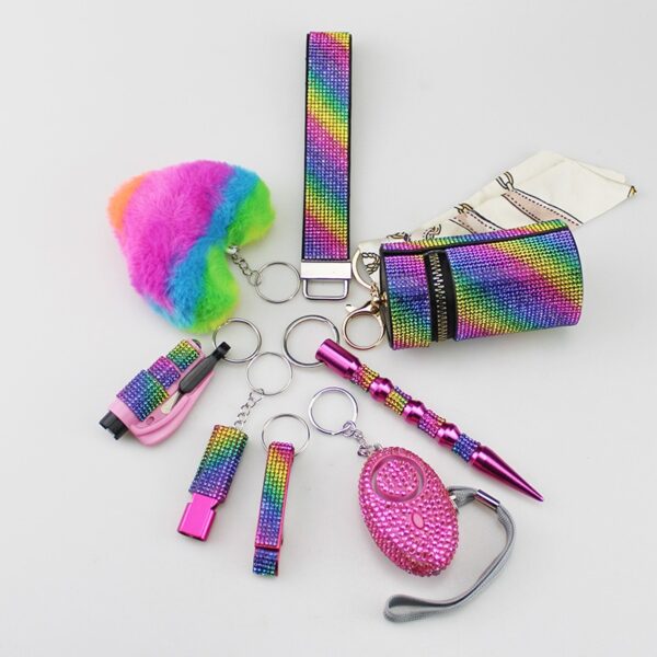 Diamond 8 pcs Keychain Set - Image 4