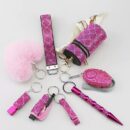 Diamond 8 pcs Keychain Set