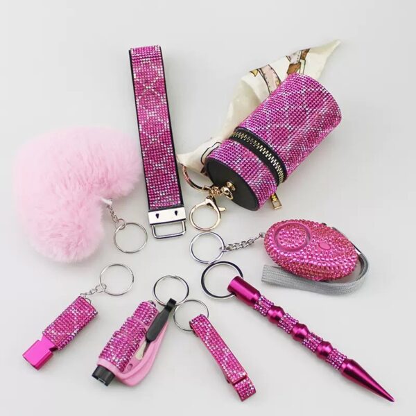 Diamond 8 pcs Keychain Set - Image 9