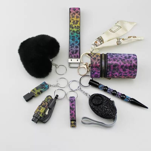 Diamond 8 pcs Keychain Set - Image 2